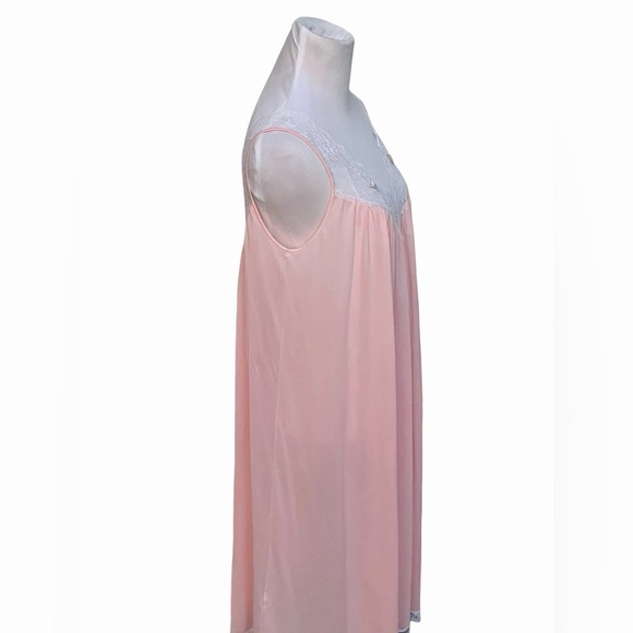VTG Claire Sandra Lucie Ann Beverly Hills Medium Lingerie Negligée Peignoir Pink - Picture 7 of 15